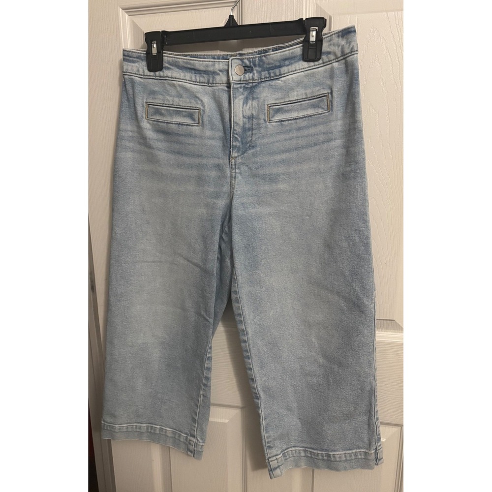 Talbots | Wide Leg Crop Jeans Rhodes Wash Sz 6P‎
